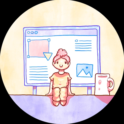 Photo de l'avatar posé sur un bureau / ordinateur